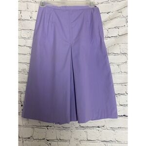 Vtg NWOT 70's Purple 9/10 Culottes Gaucho Wide Leg Midi Crop Pants Disco